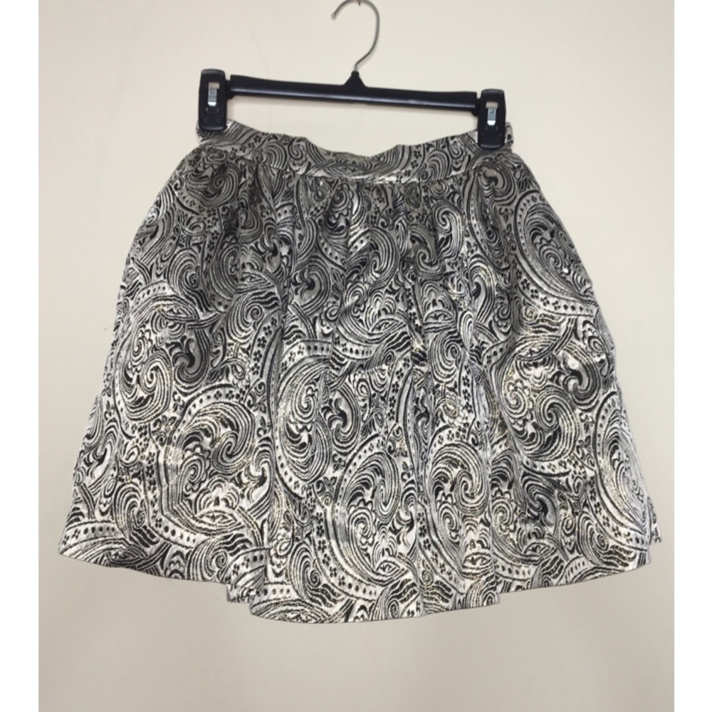 ** BEBE - Triple Layer Mini Skirt Champagne Gold  **